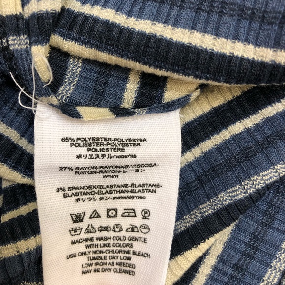 Free People Cape Cod Cowl Neck Striped Thermal top - Picture 7 of 7